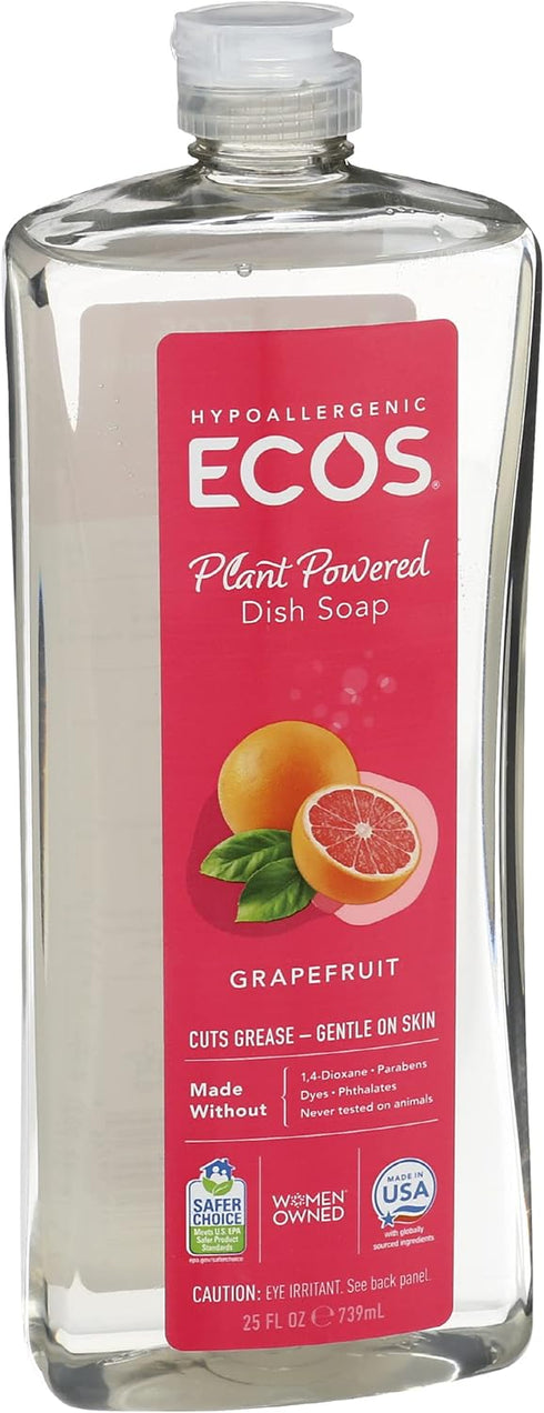 Earth Friendly Products Dishwashing Liquid, Natural Grapefruit, 25 Ounces...