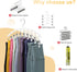 Legging Organizer for Closet, Metal Yoga Pants Hanger w/Rubber Coated 2 Pack w/10 Clips Hold 20 Leggings, Hangers Space Saving Hanging Closet Orga...