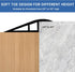 Floor Transition Strip Vinyl Door Threshold Flooring Transition Strip Self Adhesive Carpet Edging Strip for Laminate Doorway Edge Threshold from 2...