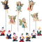 Queekay 13 Pieces Fairies Gnome Decoration Miniature Fairy Gnome Accessories Fairy Gnome Figurine Decor for Garden Yard Outdoor Home Decoration...