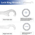 MATINA Bottom Bracket Tool, Bike Bottom Bracket Wrench, Bike Bottom Bracket Removal Tool, Double Sided Bottom Bracket Lock Wrench for Bicycle...