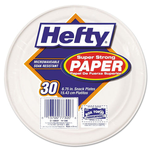 Hefty PCTD7730000CBT Super Strong Paper Plates (Pack of 30)...