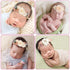 VOBOBE Baby Girl Nylon Headbands Infant Flower Elastic Hair band Bows Wraps For Newborn Toddler Hair Accessories Pack of 3 (A-Beige)...