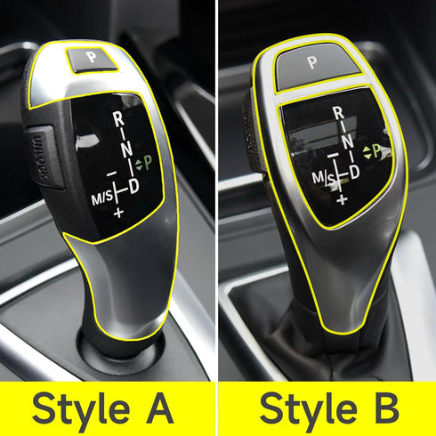 HENGYUESHANG Car Sticker Decals Gear Shift Knob Cover Carbon Color ABS Trim fits for BMW F20 F21 F22 F30 F31 F32 F33 F34 F35 F36 F07 F10 F12 F15 F...