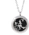 Aromatherapy Essential Oil Diffuser Stainless Steel 30MM Silver Magnetic Locket Pendant 2 Sizes Chain Necklace, Refill Pads & Diffuser Bracelet in...