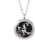 Aromatherapy Essential Oil Diffuser Stainless Steel 30MM Silver Magnetic Locket Pendant 2 Sizes Chain Necklace, Refill Pads & Diffuser Bracelet in...