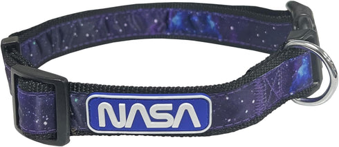 NASA PET Collar Dog Collar, Size Small Space Collar for Dogs & Cats. A Shiny & Colorful Cat Collar & Dog Collar with The NASA Logo and Design...