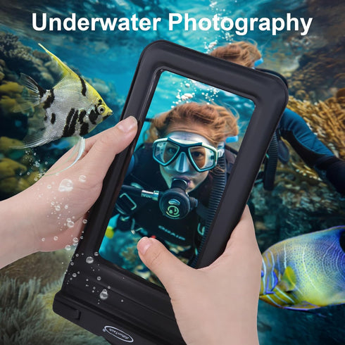 AiRunTech Waterproof Phone Pouch,Floating Waterproof Phone Case with Adjustable Lanyard,Beach,Cruise,Vacation Essentials,Summer Travel Phone Prote...