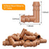 18 Pieces Drip Irrigation Fittings Elbow Connectors for 1/2" Tubing, Barbed Elbows Drip Parts for 1/2 Inch Irrigation Tubing(0.600" ID), Drip Line...