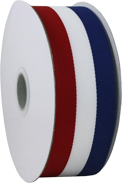 Red White and Blue Grosgrain Ribbon 1.5"x25 Yard Spool...