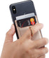 Phone Card Holder with Ring Grip for Back of Phone,Adhesive Stick-on Credit Card Wallet Pocket for iPhone,Android and Smartphones Rosegold...