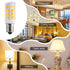 KAKEMONO E12 LED Candelabra Light Bulbs 4W Replace E12 40 Watt Halogen Equivalent,Warm White 2700K C7 T4 120V Small Base E12 for Ceiling Fan Chand...