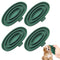 4 Pack Dog Grooming Brush Bath Washing Massage Brush with Handle Pet Shower & Bath Tools for Short & Long Haired Dogs and Cats...