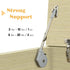 Lid Stay 105 Degree Open with Soft Close, Lid Support for Toy Box and Upward Top-Opening Flap Doors, Easy to Install...