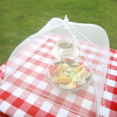 (6 Pack) ESFUN Food Net Covers for Outside, 17"x 17" Large Outdoor Food Cover Mesh Screen Tents Umbrella Fly Food Covers for Picnics, Parties, BBQ...
