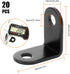 20 PCS L brackets Corner Brace, (1x1 inch, 26x26 mm) Small L Bracket Iron Metal Corner Bracket, 90 Degrees Right Angled Corner Bracket for Wood Sh...