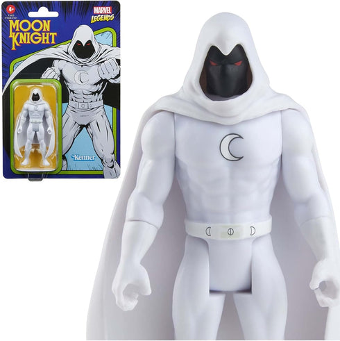 Hasbro Marvel Legends Series 3.75-inch Retro 375 Collection Moon Knight Collectible Action Figure, Toys for Kids Ages 4 and Up...