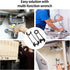 Basin Wrench, 7 Sizes Sink Wrench Set Universal Under Sink Plumbers Wrench, Multifunctional Sink Wrench Universal Under Sink Plumbers Wrench, Fauc...