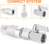 GASHER 10PCS 3/8-Inch NPT Female Industrial Air Tool Fitting, 3/8-Inch High Flow Pneumatic Plugs Max Working Pressure 300PSI...