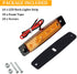 PSEQT 10 Pcs LED Rock Strip Lights Car Underglow Wheel Fender Well Lighting Kits Waterproof for Golf Cart Wrangler Offroad Truck RV UTV ATV Snowmo...