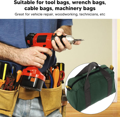 Wide Mouth Tool Bag, Portable Tool Tote Bag Storage Handbag Waterproof High Capacity Tool Storage Bag for Vehicle Maintenance Carpentry Technician...