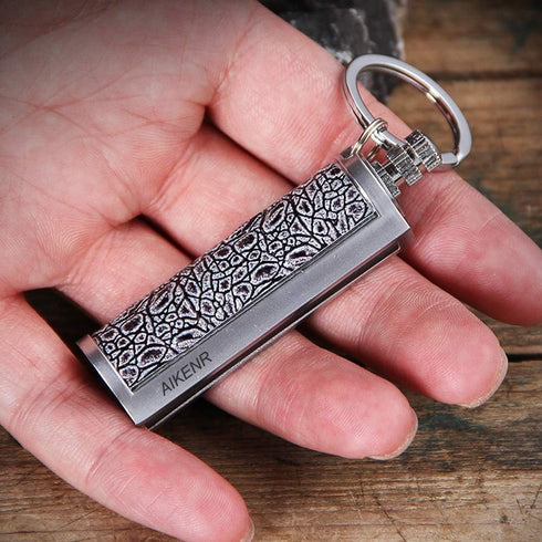 Permanent Match, Keychain Flint Metal Matchstick Fire Starter, Waterproof Emergency Flint Fire Starter for Outdoor Camping Survival,Great Gift...