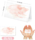 Hadley Designs 25 Pink Tent Table Place Cards for Wedding, Thanksgiving Holiday, Easter Catering Signs Paper, Name Escort Cards for Kids, Folded S...