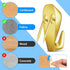 LEIFIDE Cubicle Hooks Fabric Panel Wall Hooks Cubicle Clips Cubicle Coat Hook Cubicle Picture Hangers for 40 Lbs Office Home Kitchen Room Board Ha...