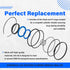 Replace for Hydraulic Log Splitter Cylinder Rebuild Seal Kit, Fit for 5.0" Bore x 2.0" Rod Cylinder...