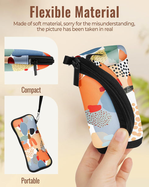 Slohif 2in1 Electric Toothbrush Travel Bag Soft Case - Fits for Oral-B Pro/Philips Sonicare/iO Series Toothbrushes Cover Tooth Brush Protective St...