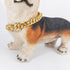 18K Engraved Dog Collar Gold Metal Stainless Steel with Bone Lock 14mm Gold Big Dog Luxury Training Collar Cuban Link Necklace Chain with Bell...