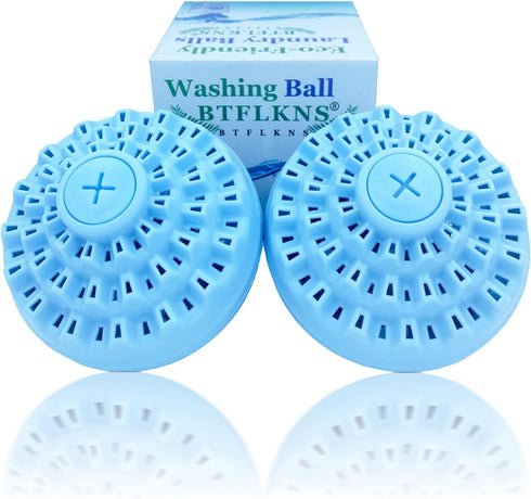 BTFLKNS® Laundry Balls Set, Eco-Friendly Super Washing Machine Laundry Ball, All Natural Washer Ball Laundry Detergent Alternative, With A Storage...