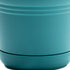 Bloem Saturn Round Planter with Saucer Tray: 10" - Bermuda Teal - Durable Plastic Pot, Matte Finish, Removable Saucer, for Indoor & Outdoor Use, G...