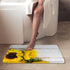 Britimes Bath Mat for Bathroom, Yellow Sunflower Washable Cover Floor Rug Carpets Floor Mat Bathroom Decorations 18x30 Inches for Kitchen Bedroom ...