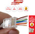 ITBEBE 100-Pack RJ45 Cat6 Pass Through Connectors – High Performance Cat6 Connector (RJ45 Connectors/Ethernet Connector / Cat6 Connectors / 8P8C /...