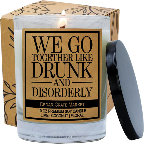 Cedar Crate Market -Funny Candles for Women Adult Humor - Friend, Friendship Gifts for Women, Inappropriate Candles, Bestie Presents, Men, Funny B...