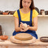 Sunnyray 8 Inches Round Pottery Mold for Clay Hand Building Ceramic Molds Ceramic and Pottery Tools Dish Plate Press Mold for DIY Pottery Making C...