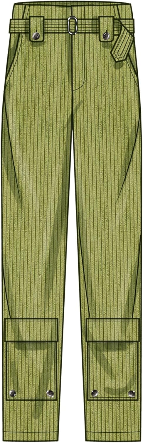 Simplicity Misses' Belt and Cargo Pants Sewing Pattern Packet, Sizes 18-20-22-24-26, Multicolor...