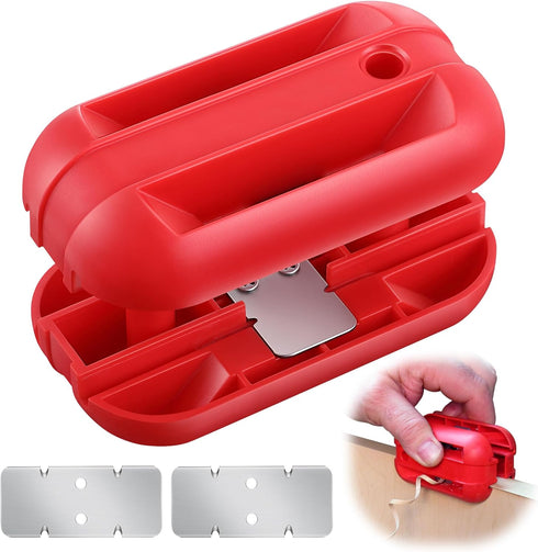 Edge Banding Trimmer, Hand Planer Edge Quad Trimmer with Tungsten Carbide Blades, Laminate Veneer Edge Trimmer, PVC Plywood Melamine Wood Manual E...