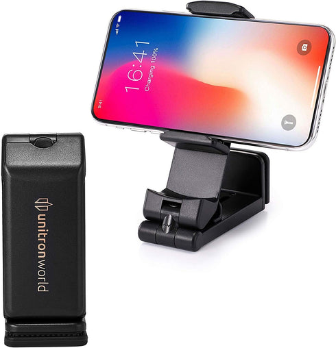 Airplane Cell Phone Stand Flight Mount Foldable Portable Phone Holder Desk Bed Compatible with iPhone 15 Pro Max Airplane Travel Essentials Gadget...