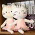 Plush Ballerina Dolls Kitty Cat Stuffed Animals Toys Ballet Dance Recital Gifts for Girls White 13.5 Inches...