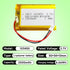 103450 3.7v 2000mah Lipo Polymer Lithium Rechargeable Battery for Can Replace 103454 963450 Lipo Battery...