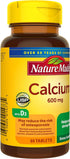 Nature Made Calcium 600 mg with Vitamin D3, Dietary Supplement for Bone Support, 60 Tablets...