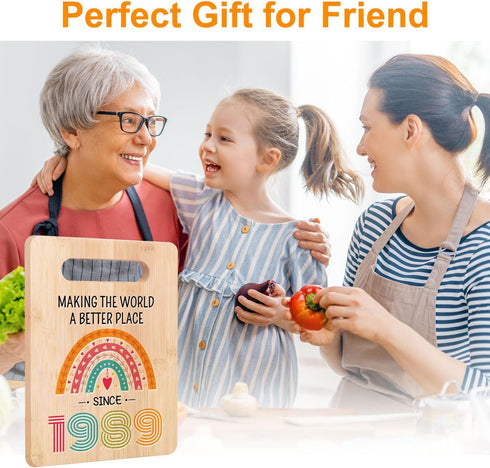 35th Birthday Gifts for Women Men,35 Year old Birthday Present,1989 Cutting Board, Back In 1989 Cutting Board,35th Birthday Decorations,Best Gifts...