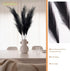 Artificial Faux Pampas Grass Large, 47"/120cm Bundle of 3 Fake Artificial Pampas Grass Decor Tall Fluffy Stems, Floor Vase Filler for Living Room ...