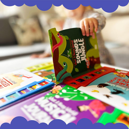 What A Noisy World! - Sounds of Jungle - Sound Books for Toddlers - Musical Book with 6 Different Sounds...