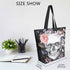 Naanle Day of The Dead Canvas Tote Bag - Large Women's Casual Shoulder Handbag, Floral Skull Reusable Multipurpose Heavy Duty Shopping Grocery Cot...