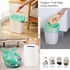 AYOTEE Small Trash Bags with Handles,100 Counts Small Biodegradable Trash Bags 4 Gallon Trash Bags, Unscented Strong Small Garbage Bags 15 Liter W...