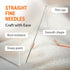 VONEEDL 60 Straight Beading Needles with Convenient Storage Tube Size 11-0.4mm (0.015in) Extra Fine Thread Needles - Perfect for Bead and Sequin E...