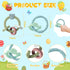 Baby Silicone Teething Toys - 2Pcs Chick and Butterfly Teething Ring Teether Toys Baby Soft Teethers Toddler Teething Chew Toys Keepsake Baby Gift...